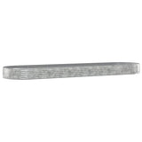 Vidaxl plantenbak 523x140x36 cm gegalvaniseerd staal zilverkleurig