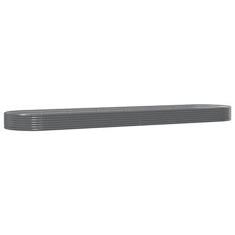 Vidaxl plantenbak 600x140x36 cm gegalvaniseerd staal grijs