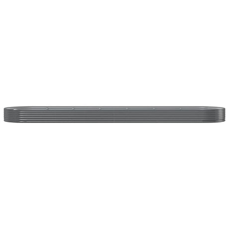 Vidaxl plantenbak 600x140x36 cm gegalvaniseerd staal grijs