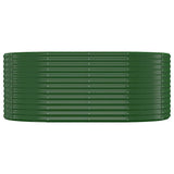 Vidaxl plantenbak 175x100x68 cm gegalvaniseerd staal groen