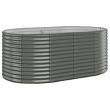 Vidaxl plantenbak 175x100x68 cm gegalvaniseerd staal grijs