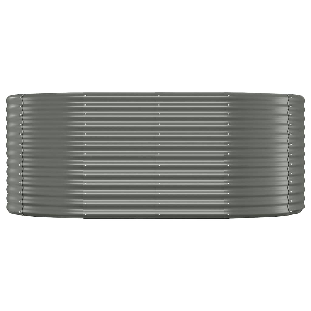 Vidaxl Planning Box 175x100x68 cm en polvo -acero recubierto gris