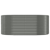 Vidaxl Planning Box 175x100x68 cm en polvo -acero recubierto gris