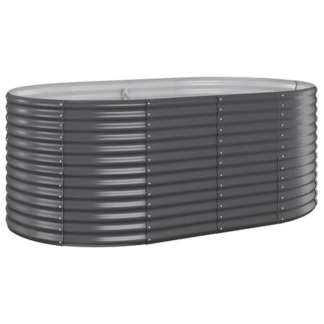 Vidaxl plantenbak 175x100x68 cm gegalvaniseerd staal antracietkleurig