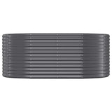 Vidaxl plantenbak 175x100x68 cm gegalvaniseerd staal antracietkleurig