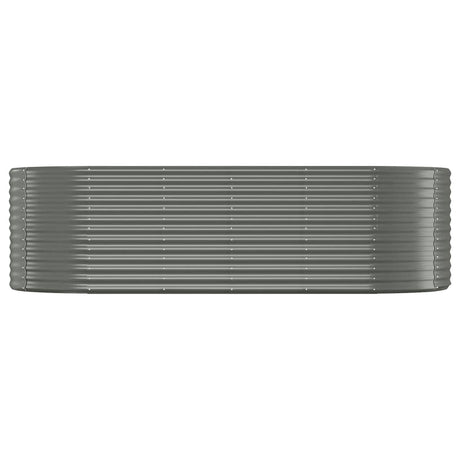 Vidaxl plantenbak 249x100x68 cm gegalvaniseerd staal grijs