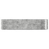 Vidaxl plantenbak 322x100x68 cm gegalvaniseerd staal zilverkleurig