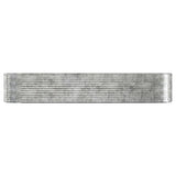 Vidaxl plantenbak 396x100x68 cm gegalvaniseerd staal zilverkleurig
