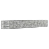 VidaXL Plantenbak 507x100x68 cm gepoedercoat staal zilverkleurig