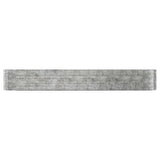 VidaXL Plantenbak 507x100x68 cm gepoedercoat staal zilverkleurig