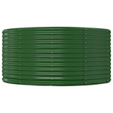 Vidaxl verhoogde tuinbak groen 140x140x68 cm gegalvaniseerd staal