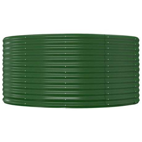 Vidaxl verhoogde tuinbak groen 140x140x68 cm gegalvaniseerd staal