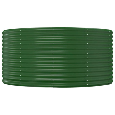 Vidaxl verhoogde tuinbak groen 140x140x68 cm gegalvaniseerd staal