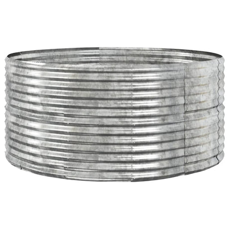 Vidaxl plantenbak 140x140x68 cm gegalvaniseerd staal zilverkleurig