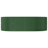 Vidaxl verhoogde tuinbak groen 212x140x68 cm gegalvaniseerd staal