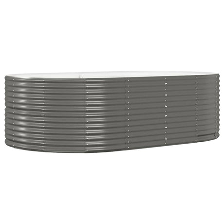 Vidaxl plantenbak 212x140x68 cm gegalvaniseerd staal grijs