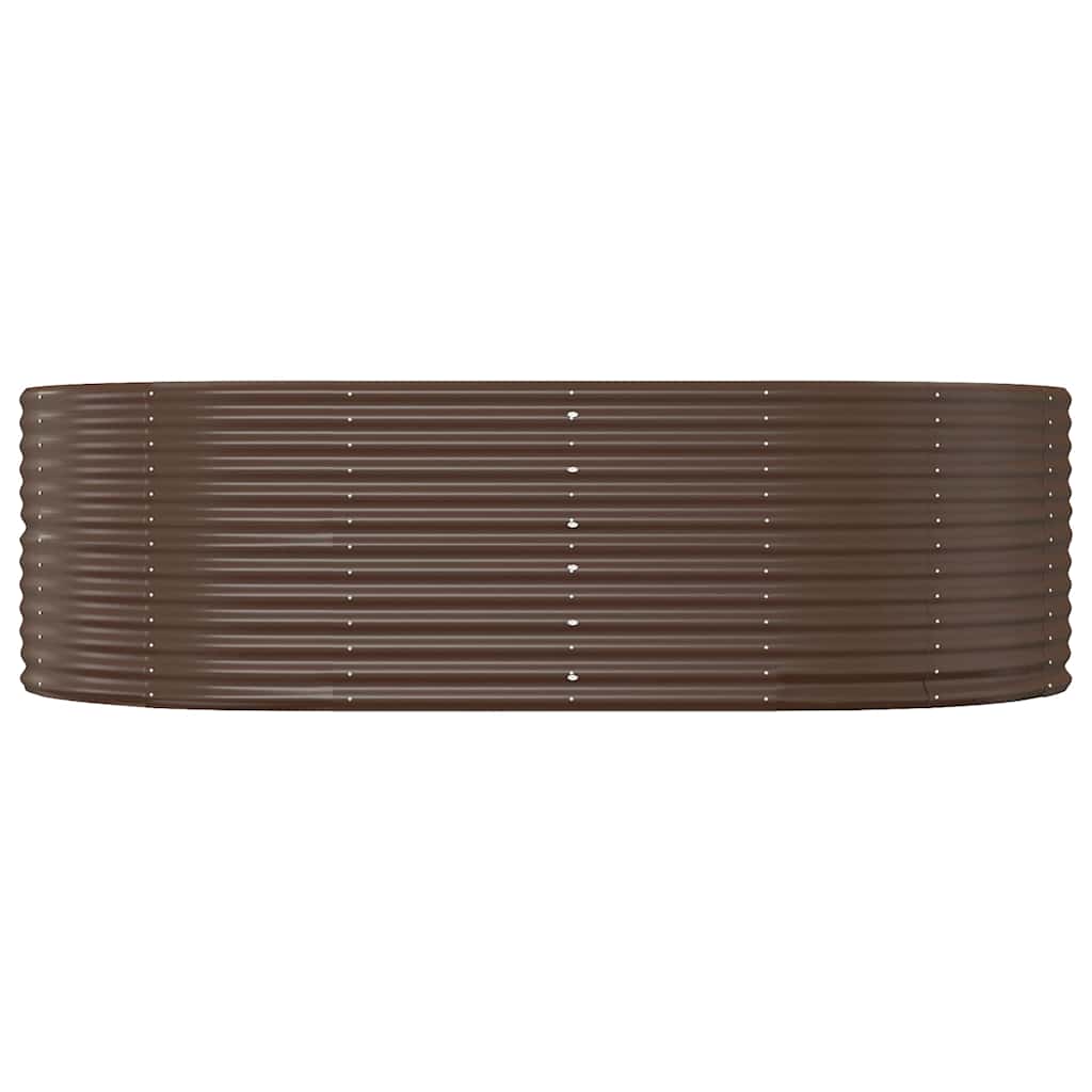 Vidaxl plantenbak 212x140x68 cm gegalvaniseerd staal bruin