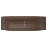 Vidaxl plantenbak 212x140x68 cm gegalvaniseerd staal bruin