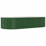 Vidaxl plantenbak 291x140x68 cm gegalvaniseerd staal groen