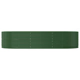 Vidaxl plantenbak 291x140x68 cm gegalvaniseerd staal groen