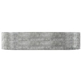 Vidaxl plantenbak 291x140x68 cm gegalvaniseerd staal zilverkleurig