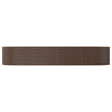 Vidaxl plantenbak 367x140x68 cm gegalvaniseerd staal bruin