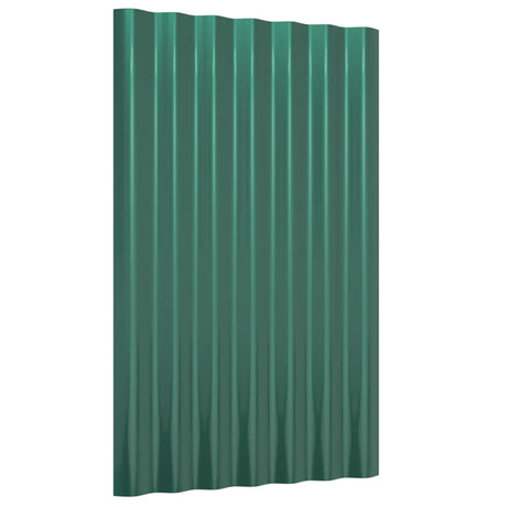 Vidaxl dakpanelen 36 st 60x36 cm gegalvaniseerd staal groen