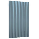 Vidaxl dakpanelen 36 st 60x36 cm gegalvaniseerd staal grijs