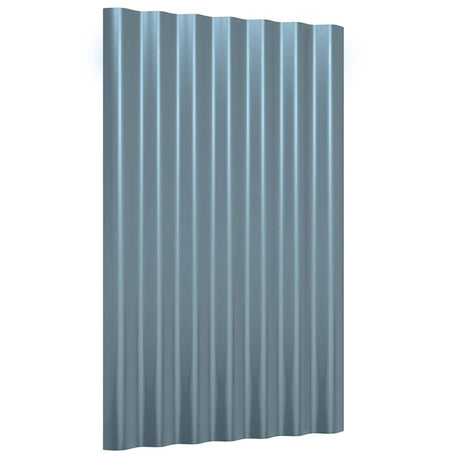 Vidaxl dakpanelen 36 st 60x36 cm gegalvaniseerd staal grijs