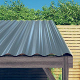 Vidaxl dakpanelen 36 st 60x36 cm gegalvaniseerd staal grijs