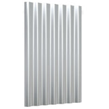 Vidaxl dakpanelen 36 st 60x36 cm gepoedercoat staal zilverkleurig