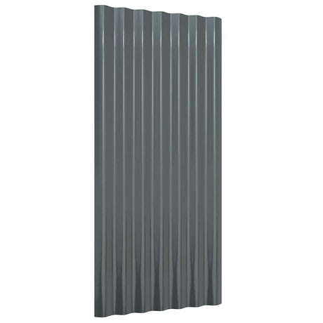 Vidaxl dakpanelen 36 st 80x36 cm gegalvaniseerd staal antracietkleurig