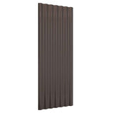 Vidaxl dakpanelen 12 st 100x36 cm gegalvaniseerd staal bruin