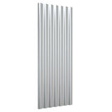 Vidaxl dakpanelen 12 st 100x36 cm gepoedercoat staal zilverkleurig