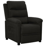 Vidaxl fauteuil verstelbaar stof zwart
