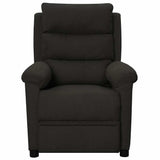 Vidaxl fauteuil verstelbaar stof zwart
