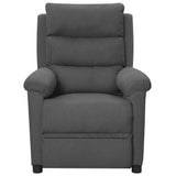 Vidaxl massagestoel stof donkergrijs
