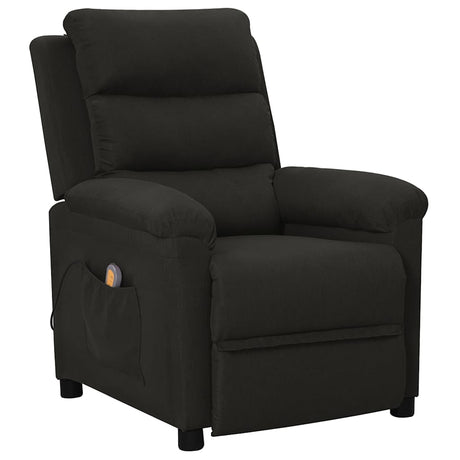 Vidaxl massagestoel stof zwart