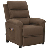 Vidaxl massagestoel stof bruin