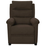 Vidaxl massagestoel stof donkerbruin