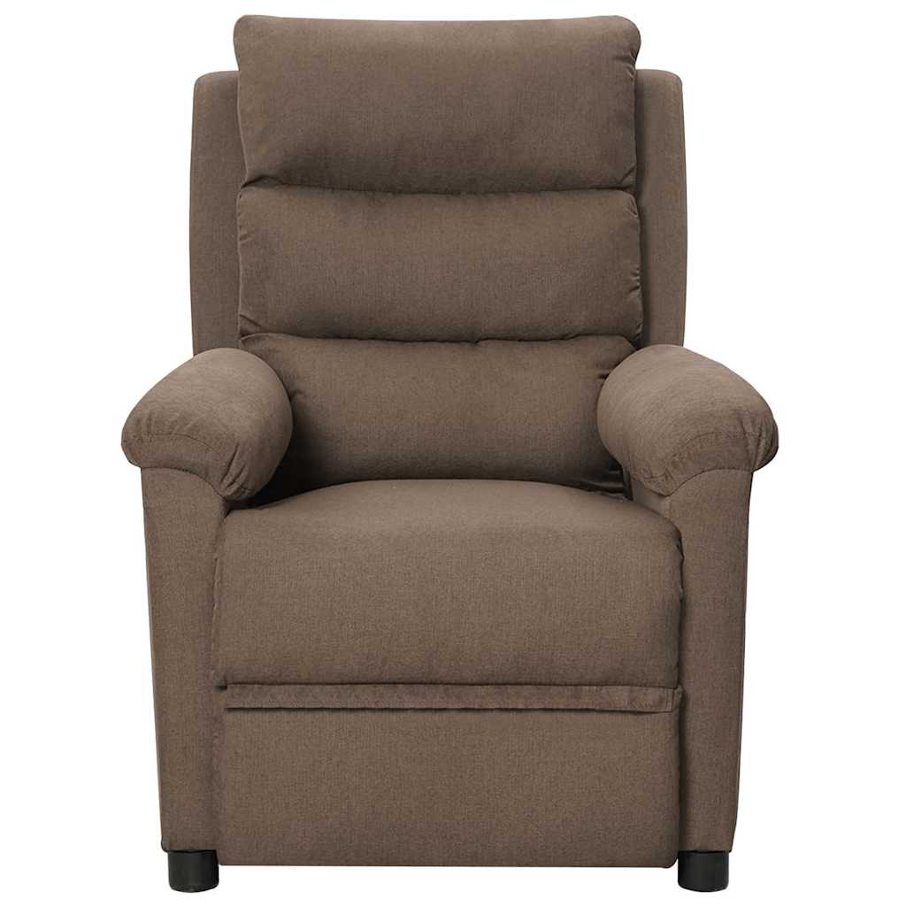 Vidaxl massagestoel stof taupe