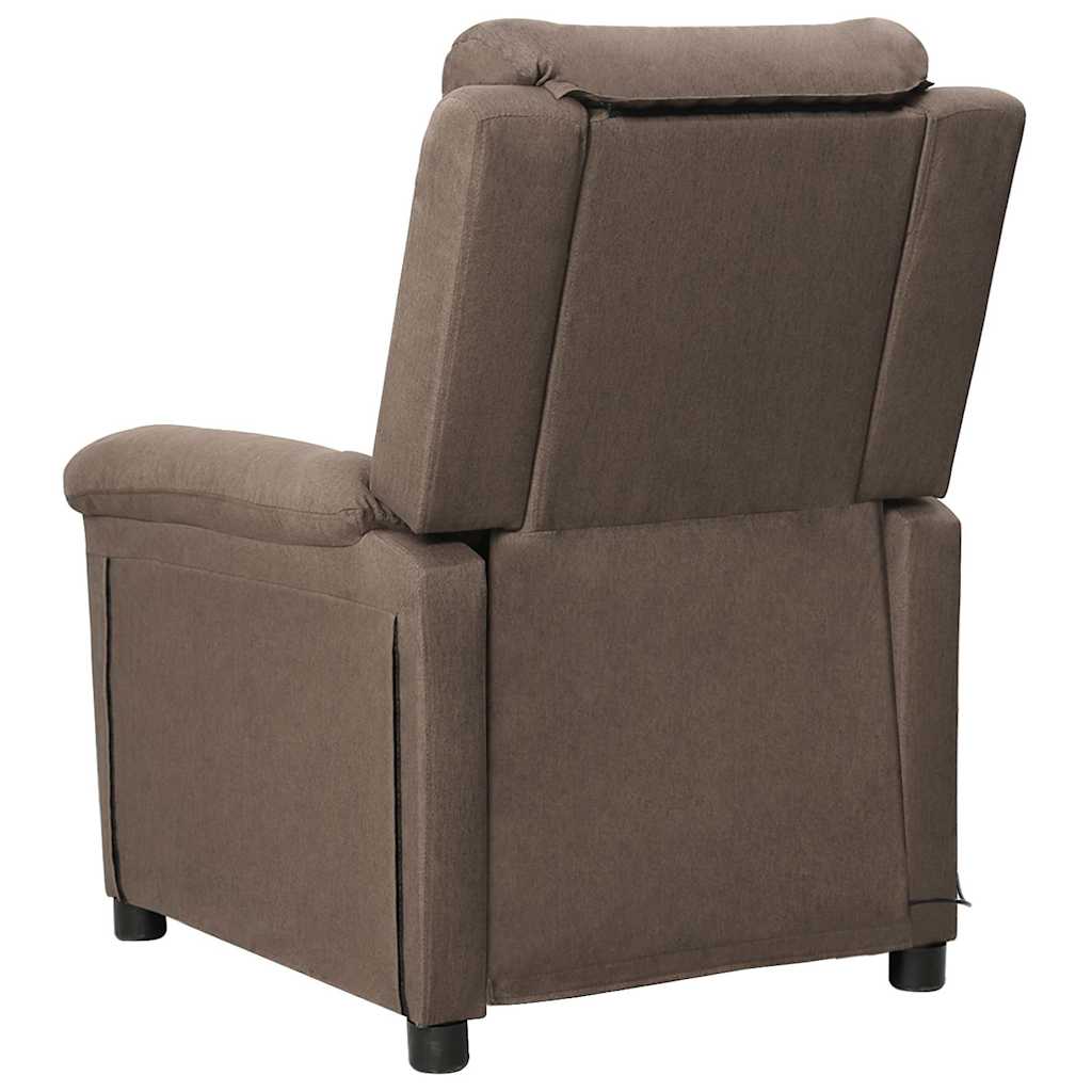 Vidaxl massagestoel stof taupe