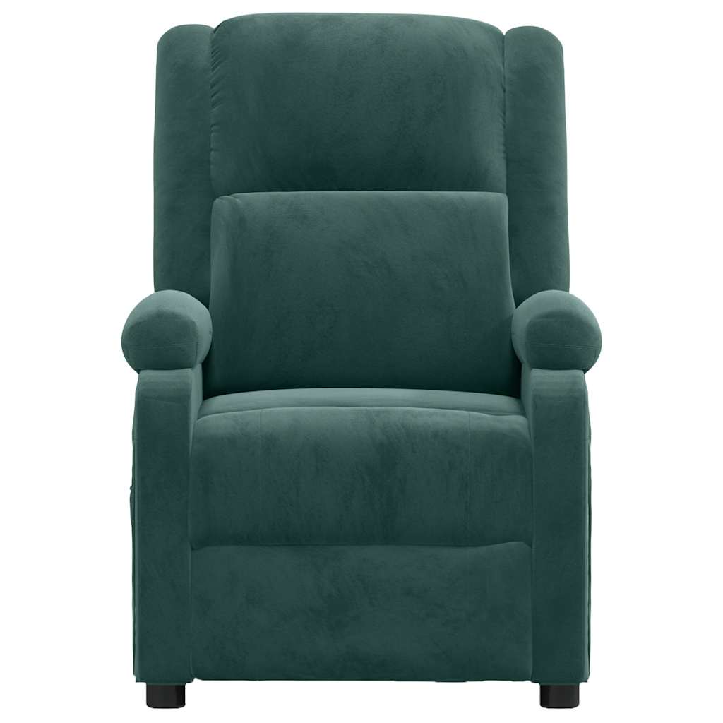 Vidaxl fauteuil verstelbaar fluweel donkergroen