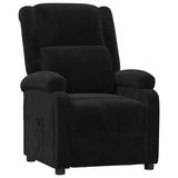 Vidaxl fauteuil verstelbaar fluweel zwart