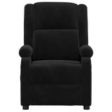 Vidaxl fauteuil verstelbaar fluweel zwart