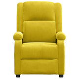 Vidaxl fauteuil verstelbaar fluweel geel
