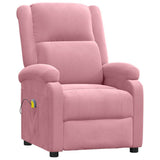 Vidaxl massagestoel fluweel roze