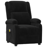 Vidaxl massagestoel fluweel zwart