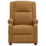 Vidaxl massagestoel fluweel bruin