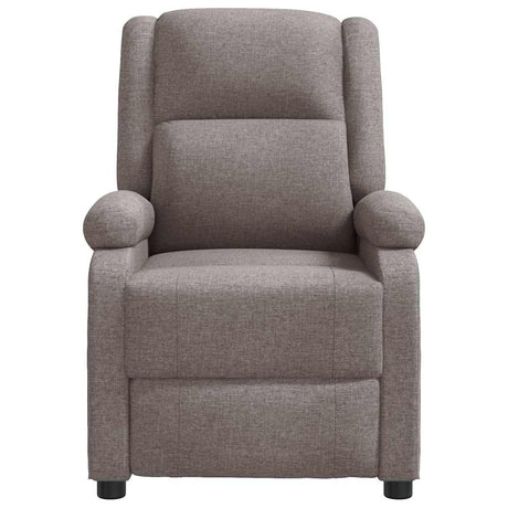 Vidaxl fauteuil verstelbaar stof taupe